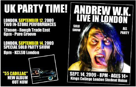 Andrew W.K. - Special Solo Party Performance