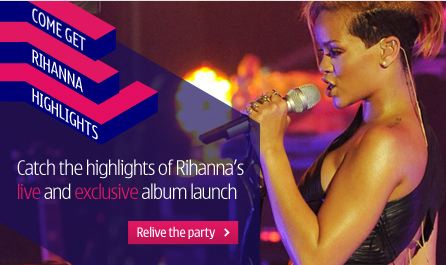 Rihanna on tour: Nokia interactive