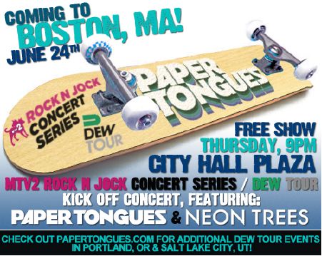 Paper Tongues and Neon Trees - Dew Tour