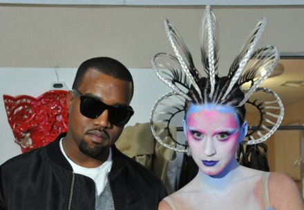 Katy Perry E.T. music video shoot with Kanye West