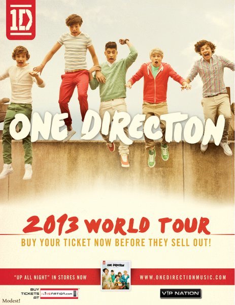 One Direction 2013 Tour Dates