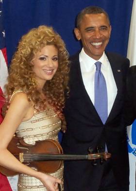 Miri Ben-Ari and President Obama